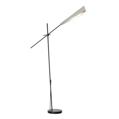 Hubbardton Forge Vertex Floor Lamp In Vintage Platinum,vintage Platinum