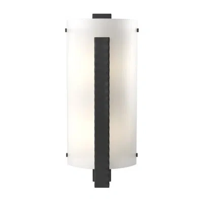 Hubbardton Forge Vertical Bar 2 - Light Flush Mounted Sconce In Black