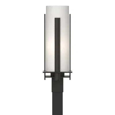 Hubbardton Forge Vertical Bar Outdoor 1 - Light Lantern Head In Black,opal