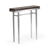 Hubbardton Forge Wick Console Table In Sterling,espresso