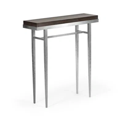 Hubbardton Forge Wick Console Table In Sterling,espresso