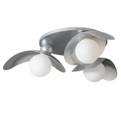 Hubbardton Forge Yoki Semi Flush Mount In White