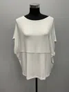 Hubert Gasser White Monili Trimmed Top In White