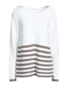 Hubert Gasser Woman Sweater White Size L Cotton In White