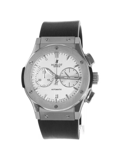 Pre-owned Hublot 2015 Classic Fusion 45mm Watch In White