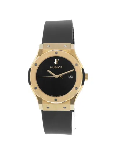 Pre-owned Hublot 2021 Classic Fusion 45mm Watch In Black
