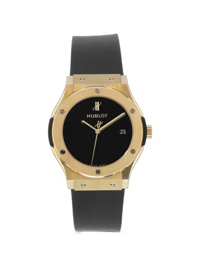 Pre-owned Hublot 2021 Classic Fusion 45mm Watch In Black