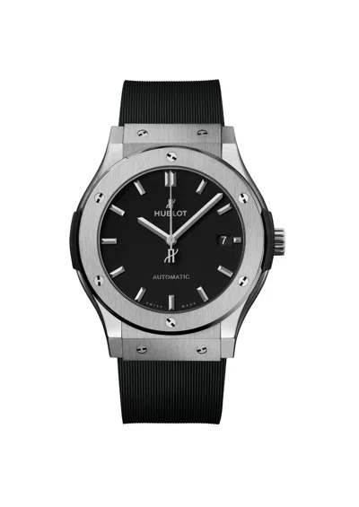 Pre-owned Hublot 511.nx.1171.rx Classic Fusion Titanium Black 45mm