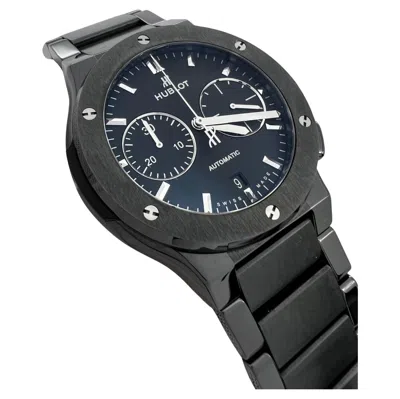Pre-owned Hublot 520.cm.1170.cm Classic Fusion Chronograph Black Ceramic Box Paper 2018