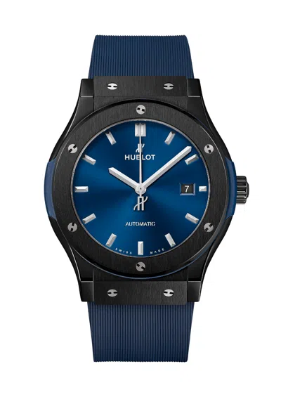 Pre-owned Hublot 542.cm.7170.rx Classic Fusion Blue Ceramic 42mm