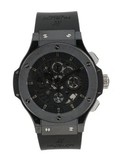 Pre-owned Hublot Aero Bang "all Black" Watch In Multi