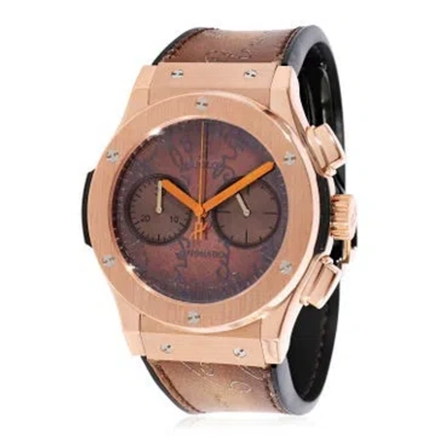 Pre-owned Hublot Berluti Scritto Classic Fusion Watch In Multi