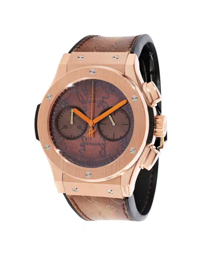 Hublot Berluti Scritto King Gold 521.ox500.vr. Ber17 Men's Watch In Rose Gold