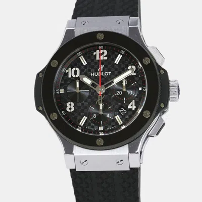 Pre-owned Hublot Big Bang 301.sb.131.rx Black Ceramic Automatic Men Wristwatch 44mm