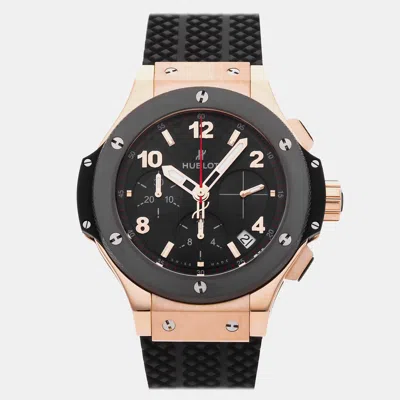Pre-owned Hublot Big Bang 341.pb.131.rx Black Rose Gold Automatic Men's Watches 41mm