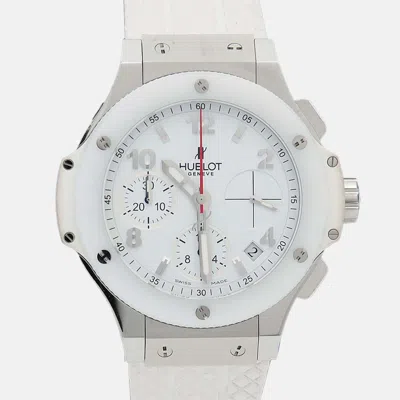 Pre-owned Hublot Big Bang 342.se.230.rw Automatic White Stainless Steel Men's Wristwatch 41mm