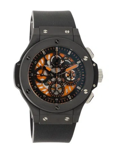 Pre-owned Hublot Big Bang Aero Bang Orange Watch In Multi