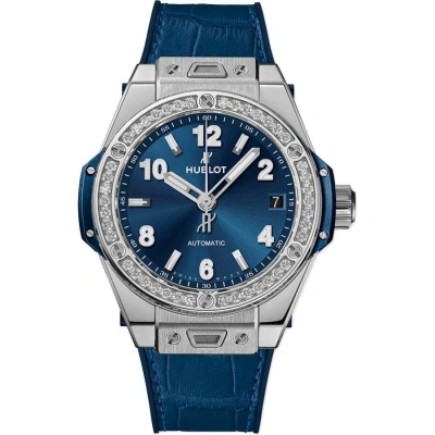 Hublot Big Bang Automatic Diamond Blue Dial Unisex Watch 465.sx.7170.lr.1204