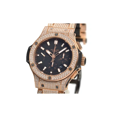 Hublot Big Bang Black Dial 18kt Rose Gold Diamond Men's Watch 301px1180px3704