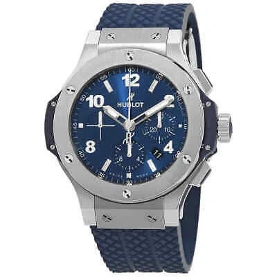 Pre-owned Hublot Big Bang Chronograph Automatic Blue Dial Men's Watch 301.sx.710.rx