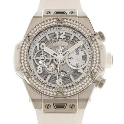 Hublot Big Bang Chronograph Automatic Diamond Silver Dial Men's Watch 441.ne.2011.rw.1104 In Grey / Silver / White