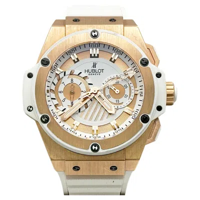 Pre-owned Hublot Big Bang King Power Foudroyante 715.oe.2118.rw 18k Rose Gold Box Paper In Red