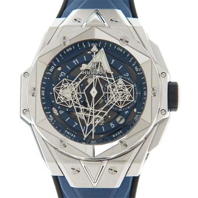 Hublot Big Bang Sang Bleu Ii Titanium Chronograph Automatic Blue Dial Men's Watch 418.nx.5107.rx.mxm