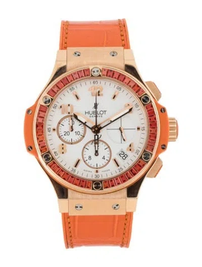 Pre-owned Hublot Big Bang Tutti Frutti Chronograph Watch In Multicolor