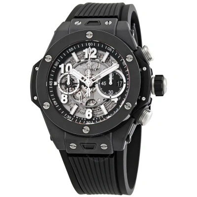 Hublot Big Bang Unico Black Magic Chronograph Automatic Silver Dial Men's Watch 421ci1170rx In Black / Silver
