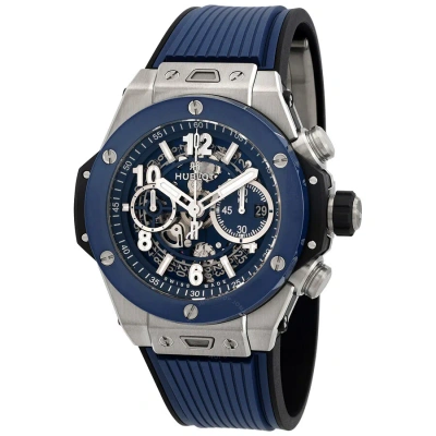 Hublot Big Bang Unico Chronograph Automatic Men's Watch 421.nl.5170.rx In Blue / Skeleton