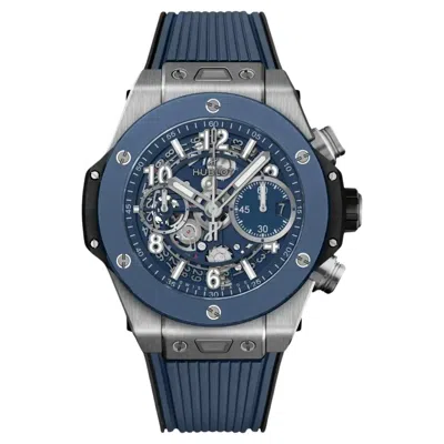 Pre-owned Hublot Big Bang Unico Chronograph Titanium Skeleton Dial Watch 441.nl.5171.rx In Multi