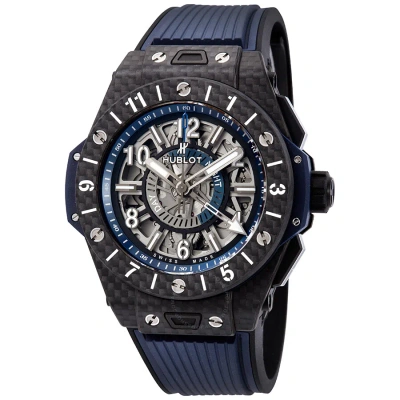 Hublot Big Bang Unico Gmt Automatic Skeleton Dial Men's Watch 471.qx.7127.rx In Black / Blue / Skeleton