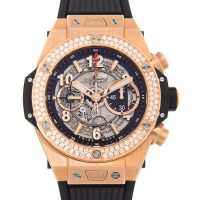 Hublot Big Bang Unico King Gold Dial Silver Automatic Men's Watch 411.ox.1180.rx.1104 In Black / Gold / Gold Tone / Silver / Skeleton / White