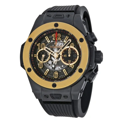 Hublot Big Bang Unico Magic Automatic Gold Skeleton Dial Black Rubber Men's Watch 411cm1138rx