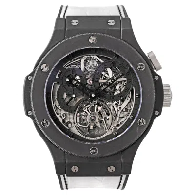 Pre-owned Hublot Bigger Bang Tourbillon Chronograph All Black Limited Edition Watch