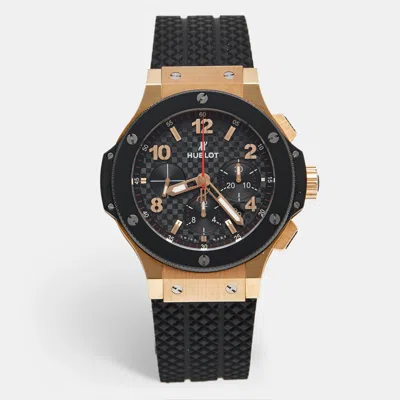 Pre-owned Hublot Black Big Bang 301.pb.131.rx Men's Wristwatch