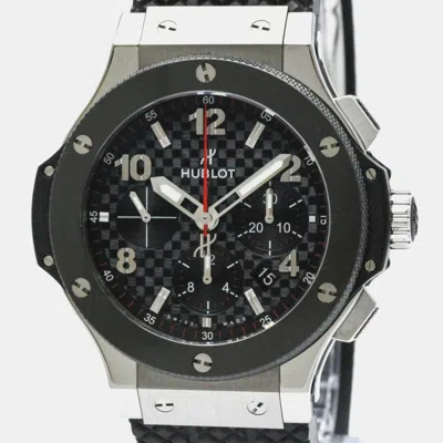 Pre-owned Hublot Black Stainless Steel Ceramic Big Bang 301.sb.131.rx Automatic Men's Wristwatch 44 Mm