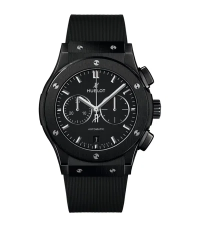 Hublot Ceramic Classic Fusion Black Magic Chronograph Watch