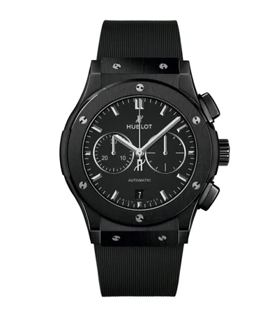 Hublot Ceramic Classic Fusion Chronograph Black Magic Watch