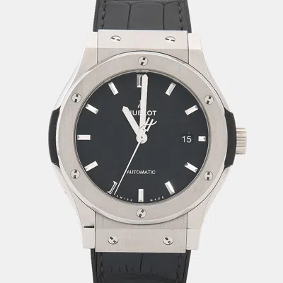 Pre-owned Hublot Classic Fusion 1319506 Automatic Black Titanium Men's Wristwatch 42mm