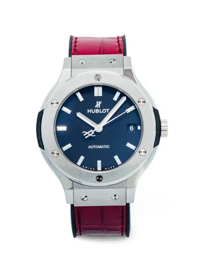 Pre-owned Hublot Classic Fusion 38mm Watch In Blue