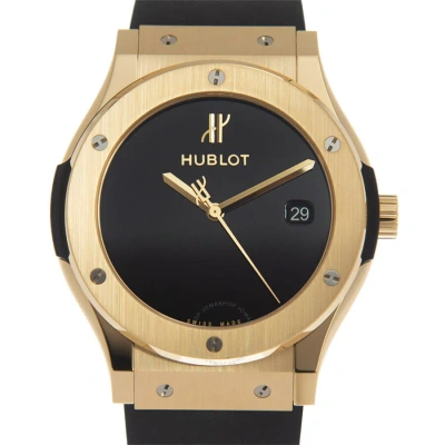 Hublot Classic Fusion Black Dial Men's Watch 511.vx.1280.rx.mdm40 In Black / Gold / Gold Tone / Yellow
