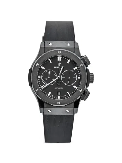 Pre-owned Hublot Classic Fusion 42mm Watch In Black