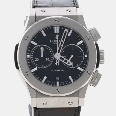Pre-owned Hublot Classic Fusion 521.nx.1170.lr Automatic Titanium Men's Wristwatch 45 Mm In Black