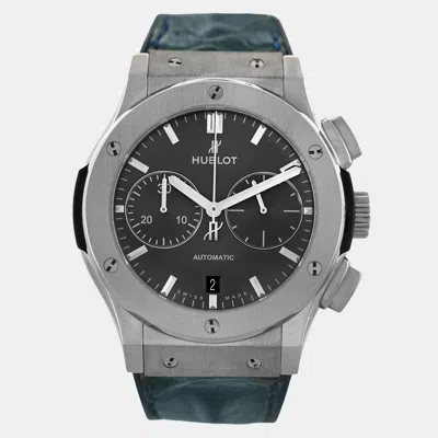 Pre-owned Hublot Classic Fusion 521.nx.7071.lr Automatic Grey Titanium Men's Wristwatch 45 Mm In Gray