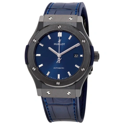 Hublot Classic Fusion Automatic 42 Mm Men's Watch 542.cm.7170.lr In Black / Blue