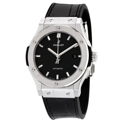 Hublot Classic Fusion Automatic Black Dial Titanium Men's Watch 542nx1171lr In Black / Grey