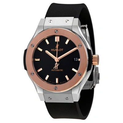 Hublot Classic Fusion Automatic Black Dial Unisex Watch 565.no.1181.rx In Black / Gold / Rose / Rose Gold