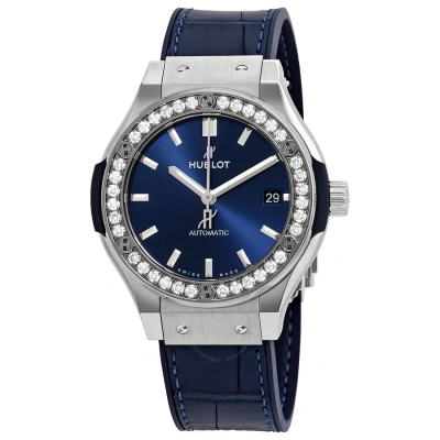 Hublot Classic Fusion Automatic Blue Dial 38mm Watch 565.nx.7170.lr.1204 In Blue / Grey