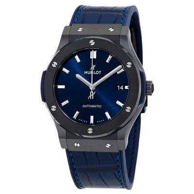Hublot Classic Fusion Automatic Blue Dial Men's Watch 511.cm.7170.lr In Black / Blue
